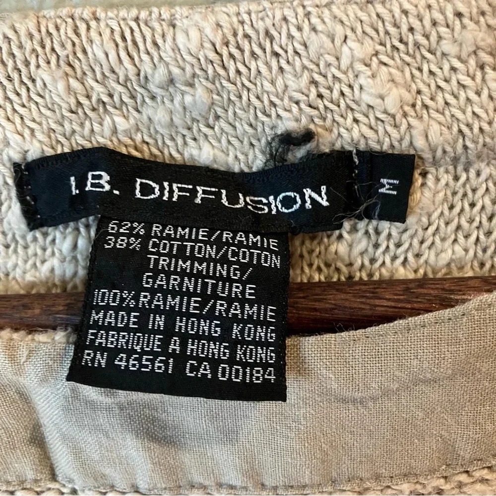 Vintage IB Diffusion Sweater Top, Medium,Colorblock, 90’s Geometric Shapes Retro - Picture 7 of 8